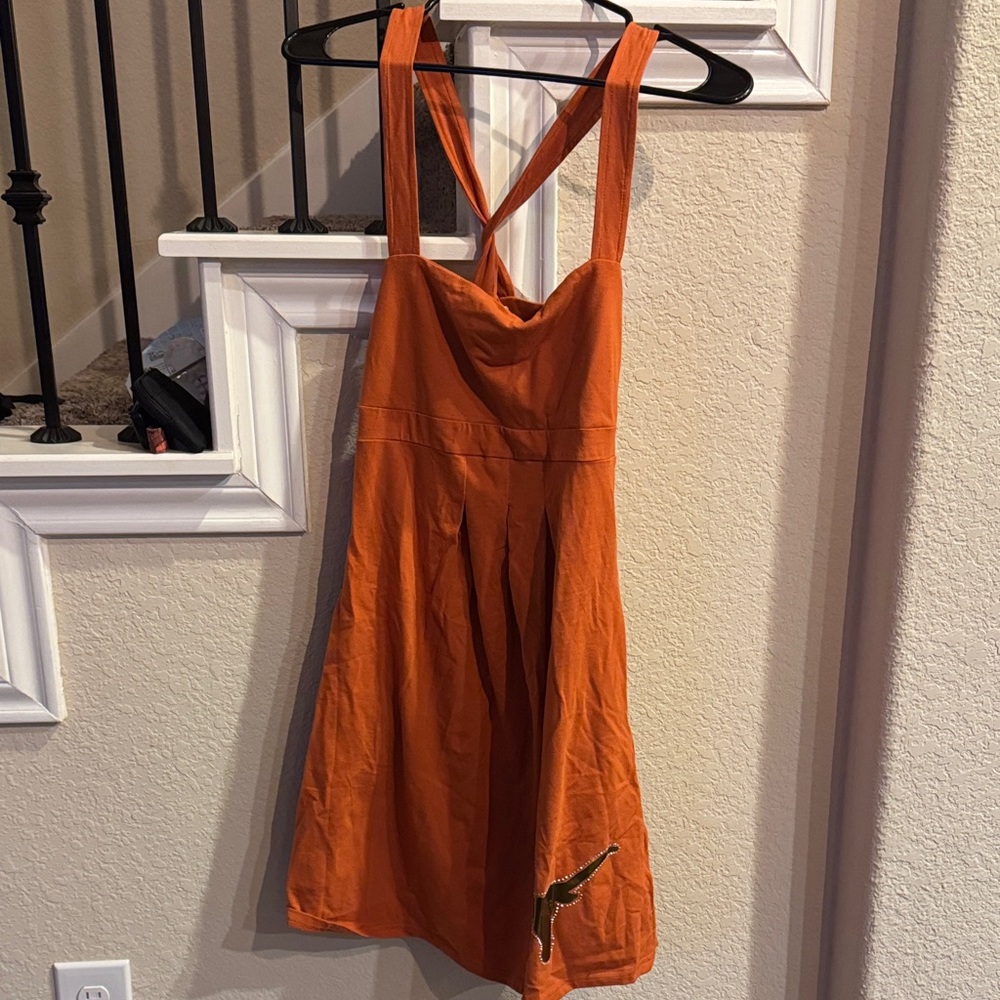 Vibrant Orange Mini Dress